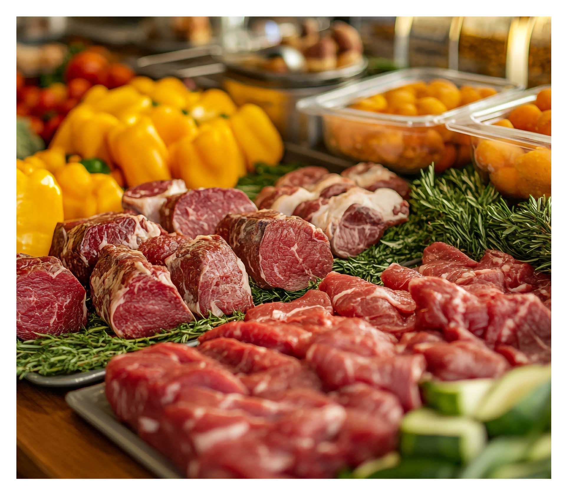 deli meats and freshly cut vegetables symbolizing Industry Solutions